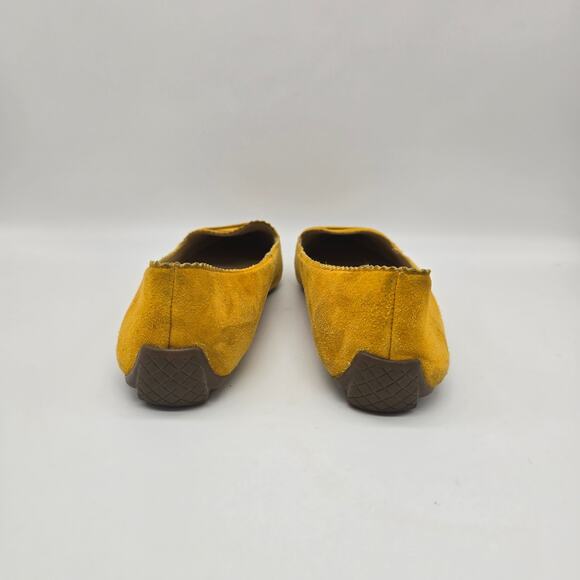 Talbots Francesca Keeper Driving Loafers Flats Leather Upper 6M Rustic Gold - Picture 3 of 6